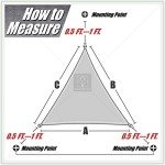 Turquoise Triangle Shade Sail Canopy - 10' x 10