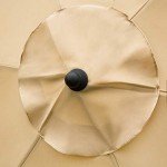 7.5' Tan Patio Market Umbrella with Tilt