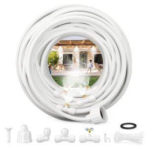 100FT Patio Misting Cooling System with Brass Misters