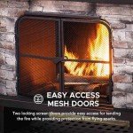 Sunjoy Outdoor Wood Burning Patio Fireplace Set