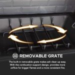 Sunjoy Outdoor Wood Burning Patio Fireplace Set