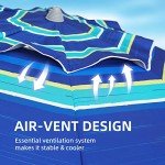 7ft Heavy Duty Beach Umbrella with Table Tray