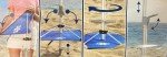 Tommy Bahama 8 ft Beach Umbrella - Rich Blue