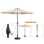9 Ft Luxury Patio Umbrella with Tilt & Crank