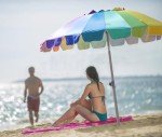 7.5ft Heavy Duty Beach Umbrella with Tilt Feature