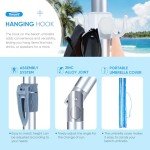 High Wind Beach Umbrella with Sand Anchor & Tilt