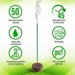 Natural Mosquito Repellent Incense Sticks - 50 Pack
