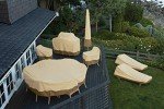 Veranda Water-Resistant 13' Offset Umbrella Cover