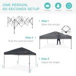 Gray 10x10ft Instant Pop-Up Canopy Tent