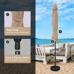 Deluxe 9FT Patio Umbrella with Tilt and Crank