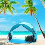 WolfWise UPF 50+ Instant Beach Tent Umbrella