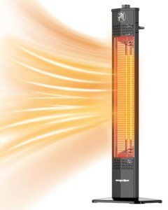 1500W Portable Infrared Patio Heater with Protection