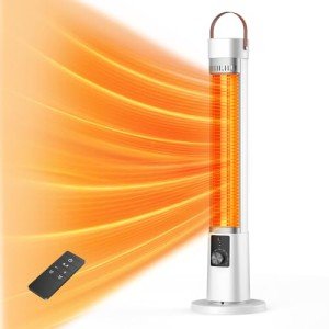 1500W Infrared Electric Patio Heater with Remote