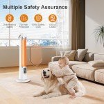 1500W Infrared Electric Patio Heater with Remote