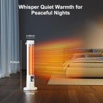 1500W Infrared Electric Patio Heater with Remote