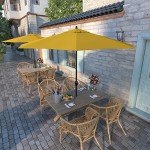 9' Sunbrella Aluminum Patio Umbrella - Yellow