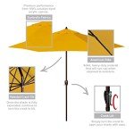 9' Sunbrella Aluminum Patio Umbrella - Yellow