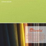 9' Wooden Market Umbrella with Sunbrella Macaw Fabric