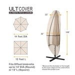 Waterproof Patio Umbrella Cover for Offset Umbrellas