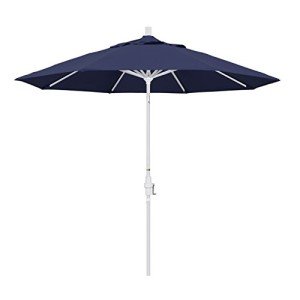 9' Round Aluminum Patio Umbrella - Navy Blue