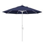 9' Round Aluminum Patio Umbrella - Navy Blue