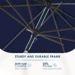 BLUU MAPLE 9FT Outdoor Patio Umbrella - Navy
