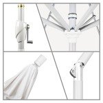 9' Round Aluminum Market Umbrella with Tilt