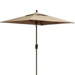 Heather Beige 6x6 Ft Square Patio Umbrella