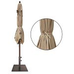 Heather Beige 6x6 Ft Square Patio Umbrella