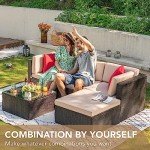 Devoko All-Weather 5-Piece Patio Sofa Set