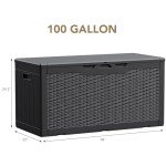 Devoko Waterproof 100 Gallon Outdoor Storage Box