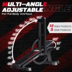KeppiFitness Adjustable Weight Bench with Leg Extension