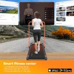 Portable Walking Pad Treadmill with Incline and Handlebar