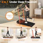Portable Walking Pad Treadmill with Incline and Handlebar