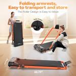 Portable Walking Pad Treadmill with Incline and Handlebar