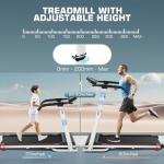 Folding Treadmill with Desk and Adjustable Height