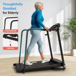 Senior Walking Treadmill with Long Handrails - Foldable