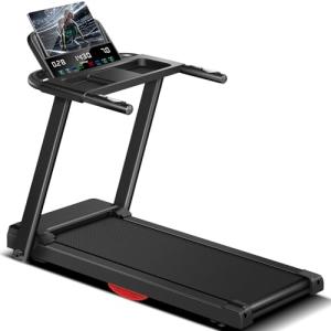 LONTEK Folding Treadmill with Heart Rate Sensor