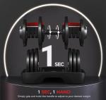 Yaheetech Adjustable Dumbbells Set for Home Gym