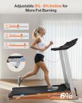 Compact Folding Treadmill with Incline & Bluetooth