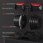 Yaheetech Adjustable Dumbbells Set for Home Gym