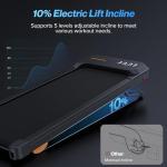 WELLFIT 10% Incline Walking Pad Treadmill for Home