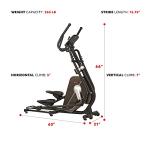 Sunny Health & Fitness Magnetic Elliptical Trainer