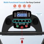 Senior Walking Treadmill with Long Handrails - Foldable