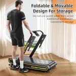 RongLe Curved Foldable Treadmill with LED Display