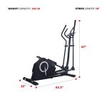 Sunny Health & Fitness Programmable Elliptical Trainer