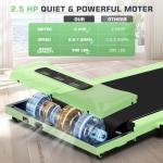Portable Foldable Treadmill with Incline and Handle Bar