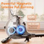 Magnetic Rowing Machine with 32 Levels of Resistance