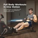 Sunny Health & Fitness Compact Magnetic Rowing Machine