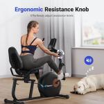 MERACH Adjustable Recumbent Exercise Bike for Home
